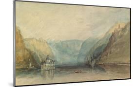 The Pfalz Near Kaub, 1817-J M W Turner-Mounted Giclee Print