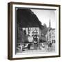 The Pferdeschwemme (Horse Wel), Salzburg, Austria, C1900s-Wurthle & Sons-Framed Photographic Print