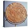 The Phaistos Disc, with Symbols of Unknown Significance, from Crete, circa 1650 BC (Clay)-null-Stretched Canvas