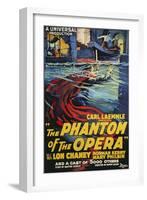 The Phantom of the Opera Movie Lon Chaney 1925-null-Framed Art Print