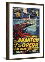 The Phantom of the Opera Movie Lon Chaney 1925-null-Framed Art Print