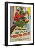 The Phantom of the West - Canyon of Calamity-null-Framed Art Print