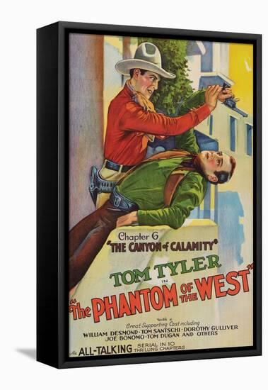 The Phantom of the West - Canyon of Calamity-null-Framed Stretched Canvas