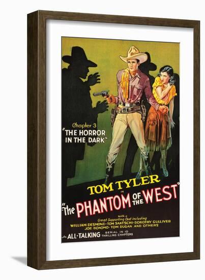 The Phantom of the West - Horror in the Dark-null-Framed Art Print