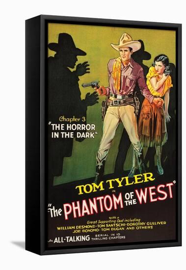 The Phantom of the West - Horror in the Dark-null-Framed Stretched Canvas