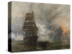 The Phantom Ship-William Lionel Wyllie-Stretched Canvas