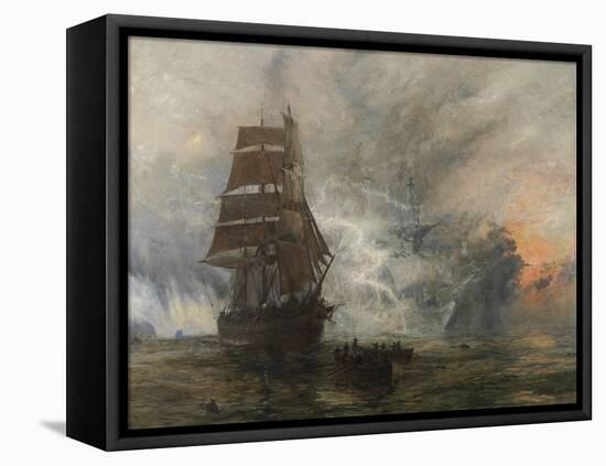 The Phantom Ship-William Lionel Wyllie-Framed Stretched Canvas