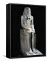 The Pharaoh Sesostris I, Statue from El-Lisht-null-Framed Stretched Canvas