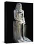 The Pharaoh Sesostris I, Statue from El-Lisht-null-Stretched Canvas