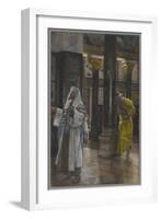 The Pharisee and the Publican, Illustration from 'The Life of Our Lord Jesus Christ', 1886-94-James Tissot-Framed Giclee Print