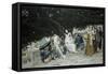 The Pharisees and Sadducees Come to Tempt Jesus-James Tissot-Framed Stretched Canvas