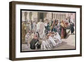 The Pharisees Question Jesus, Illustration for 'The Life of Christ', C.1886-96-James Tissot-Framed Giclee Print