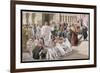 The Pharisees Question Jesus, Illustration for 'The Life of Christ', C.1886-96-James Tissot-Framed Giclee Print