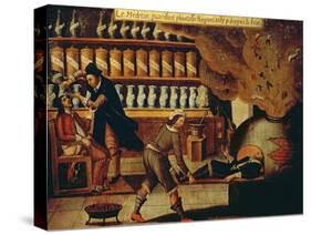 The Pharmacist's Workshop-French-Stretched Canvas