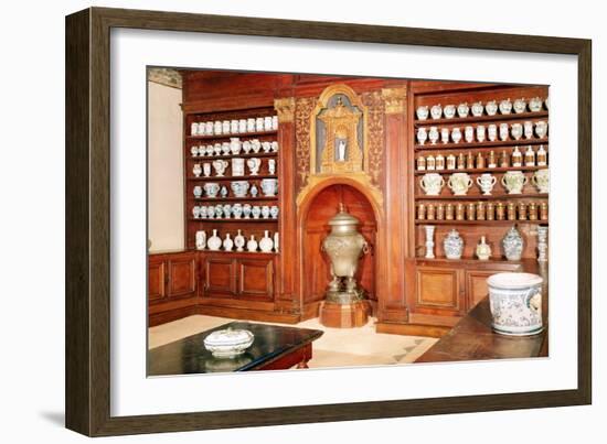 The Pharmacy of the Saint-Jean Hospital, 17th-18th Century-null-Framed Giclee Print