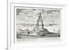 The Pharos of Alexandria, Plate 9 from "Entwurf Einer Historischen Architektur"-Johann Bernhard Fischer Von Erlach-Framed Giclee Print