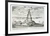 The Pharos of Alexandria, Plate 9 from "Entwurf Einer Historischen Architektur"-Johann Bernhard Fischer Von Erlach-Framed Giclee Print