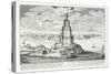 The Pharos of Alexandria, Plate 9 from "Entwurf Einer Historischen Architektur"-Johann Bernhard Fischer Von Erlach-Stretched Canvas