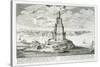 The Pharos of Alexandria, Plate 9 from "Entwurf Einer Historischen Architektur"-Johann Bernhard Fischer Von Erlach-Stretched Canvas