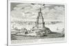 The Pharos of Alexandria, Plate 9 from "Entwurf Einer Historischen Architektur"-Johann Bernhard Fischer Von Erlach-Stretched Canvas