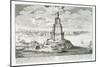 The Pharos of Alexandria, Plate 9 from "Entwurf Einer Historischen Architektur"-Johann Bernhard Fischer Von Erlach-Mounted Giclee Print