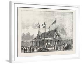 The Philadelphia Exhibition: the Singer Sewing Machine Pavilion, 1876, USA, America, United States-null-Framed Giclee Print