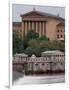 The Philadelphia Museum of Art Looms Above the Fairmount Water Works-null-Framed Photographic Print