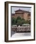 The Philadelphia Museum of Art Looms Above the Fairmount Water Works-null-Framed Photographic Print