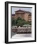 The Philadelphia Museum of Art Looms Above the Fairmount Water Works-null-Framed Photographic Print