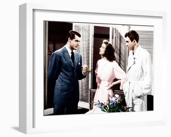 The Philadelphia Story, Cary Grant, Katharine Hepburn, James Stewart, 1940-null-Framed Photo