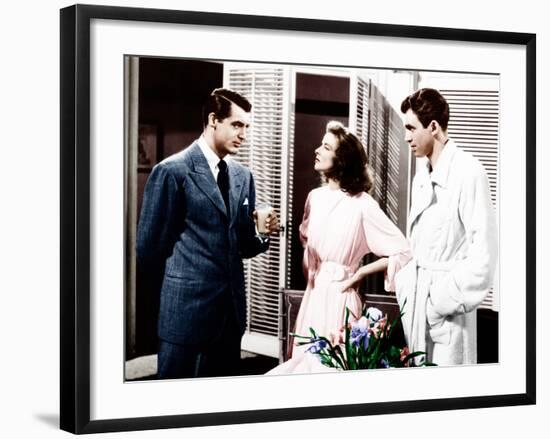 The Philadelphia Story, Cary Grant, Katharine Hepburn, James Stewart, 1940-null-Framed Photo