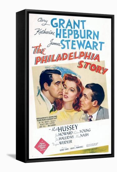 The Philadelphia Story, Cary Grant, Katharine Hepburn, James Stewart, 1940-null-Framed Stretched Canvas