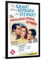 The Philadelphia Story, Cary Grant, Katharine Hepburn, James Stewart, 1940-null-Framed Art Print