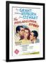 The Philadelphia Story, Cary Grant, Katharine Hepburn, James Stewart, 1940-null-Framed Art Print