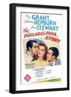 The Philadelphia Story, Cary Grant, Katharine Hepburn, James Stewart, 1940-null-Framed Art Print