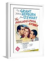 The Philadelphia Story, Cary Grant, Katharine Hepburn, James Stewart, 1940-null-Framed Art Print