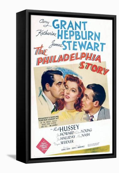 The Philadelphia Story, Cary Grant, Katharine Hepburn, James Stewart, 1940-null-Framed Stretched Canvas