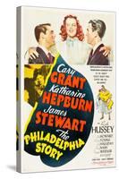 The Philadelphia Story, Cary Grant, Katharine Hepburn, James Stewart, 1940-null-Stretched Canvas