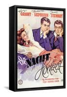 The Philadelphia Story, German Movie Poster, 1940-null-Framed Stretched Canvas