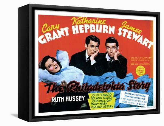 The Philadelphia Story, Katharine Hepburn, Cary Grant, James Stewart, 1940-null-Framed Stretched Canvas