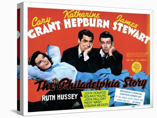 The Philadelphia Story, Katharine Hepburn, Cary Grant, James Stewart, 1940-null-Stretched Canvas