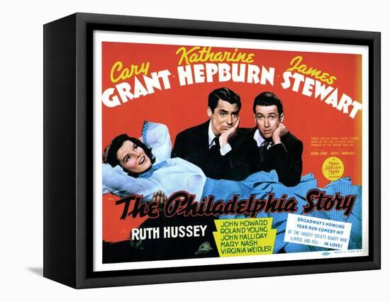 The Philadelphia Story, Katharine Hepburn, Cary Grant, James Stewart, 1940-null-Framed Stretched Canvas