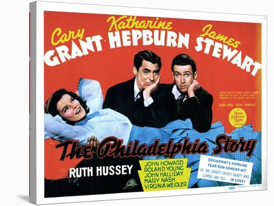 The Philadelphia Story, Katharine Hepburn, Cary Grant, James Stewart, 1940-null-Stretched Canvas