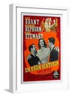 The Philadelphia Story, Swedish Movie Poster, 1940-null-Framed Art Print