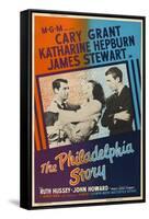 The Philadelphia Story, UK Movie Poster, 1940-null-Framed Stretched Canvas