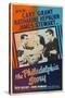 The Philadelphia Story, UK Movie Poster, 1940-null-Stretched Canvas