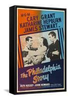 The Philadelphia Story, UK Movie Poster, 1940-null-Framed Stretched Canvas