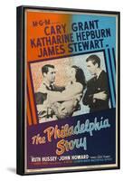 The Philadelphia Story, UK Movie Poster, 1940-null-Framed Art Print