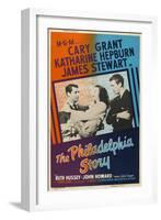 The Philadelphia Story, UK Movie Poster, 1940-null-Framed Art Print