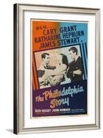 The Philadelphia Story, UK Movie Poster, 1940-null-Framed Art Print